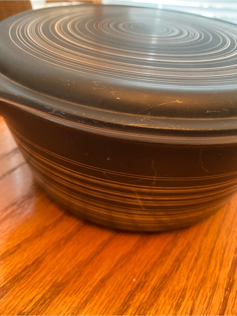 1960’s Pyrex “Terra” Pattern Pyrex Covered Dish. - Picture 4 of 11